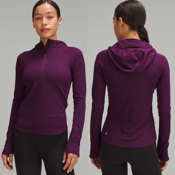 lululemon athletica Tops - Lululemon Ventscape Hooded Balaclava Long Sleeve Dramatic Magenta Size 2